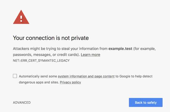 Chrome升级HTTP不安全警告