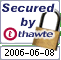 Thawte安全认证签章样板