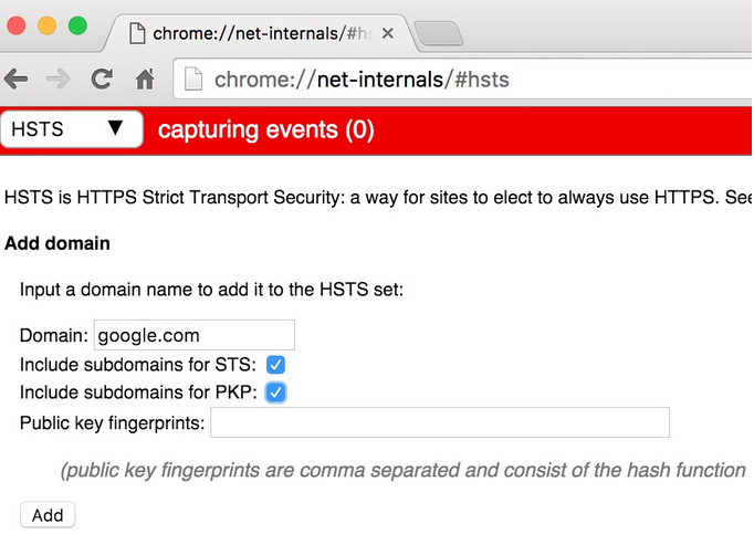 谷歌Chrome浏览器设置http强制https访问方法