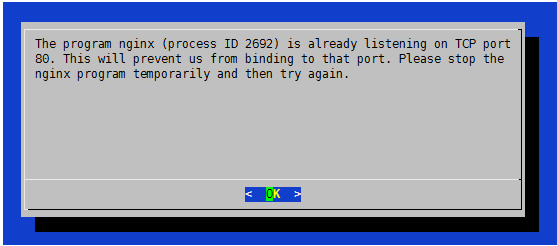 暂停NGINX 80端口