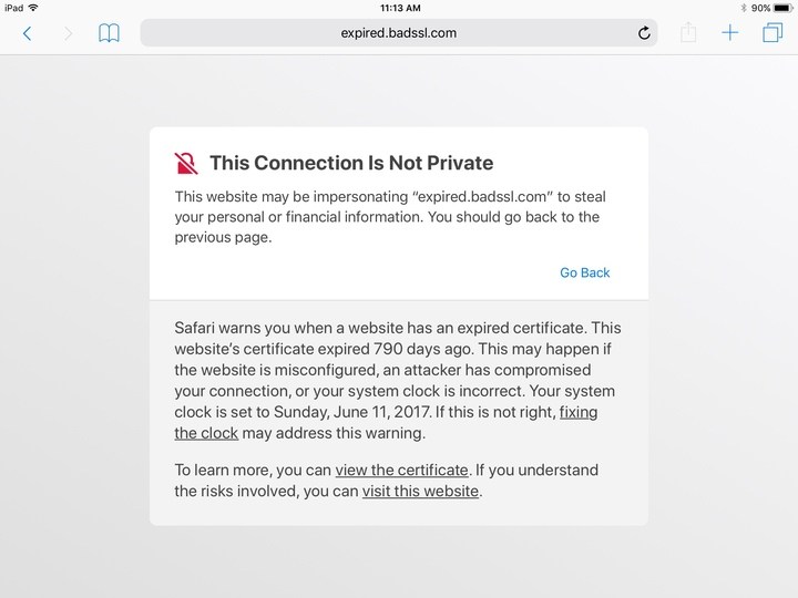 新版证书错误UI