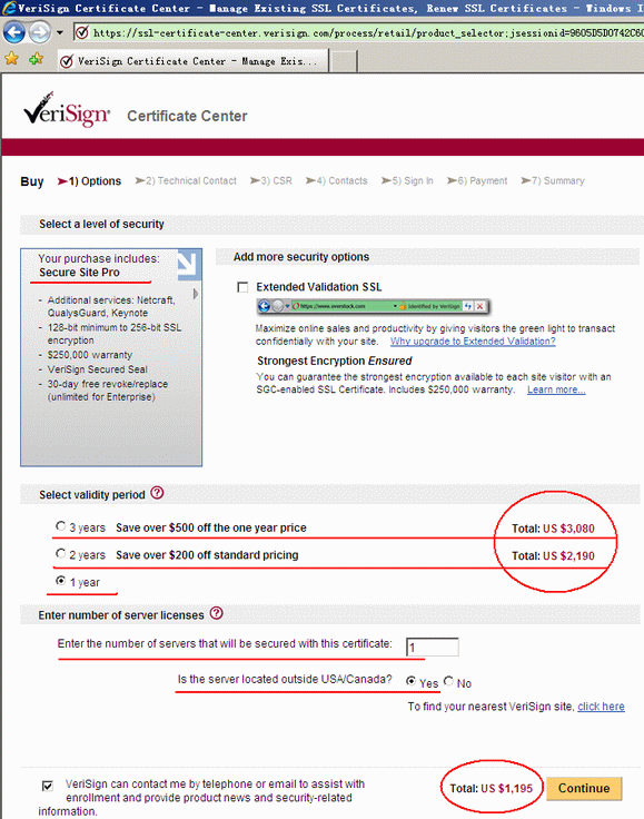 VeriSign SSL证书