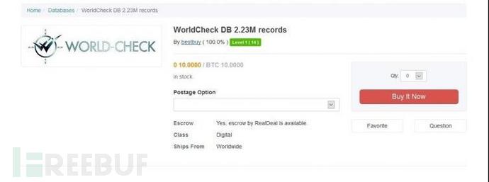 世界最大反恐数据库World Check