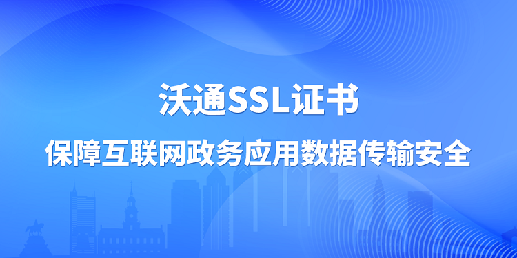 沃通SSL证书保障互联网政务应用数据传输安全 第1张