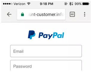paypal钓鱼网站显示1