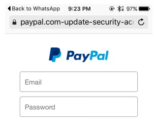 paypal钓鱼网站显示2