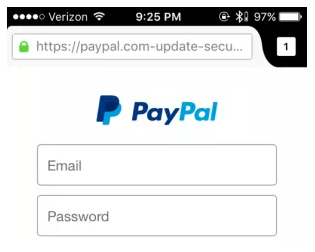 paypal钓鱼网站显示3