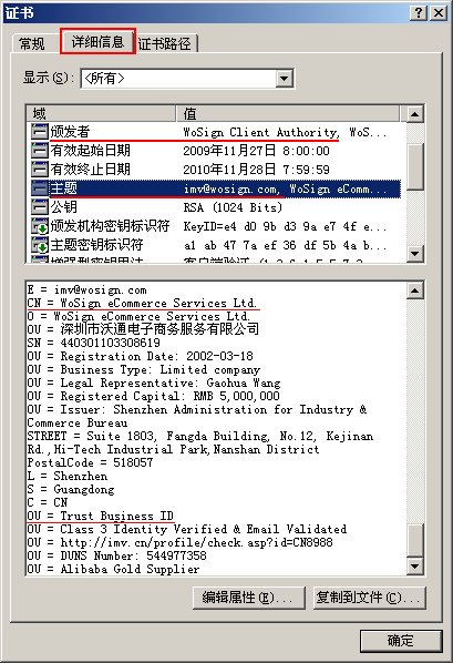全球可信企业认证证书