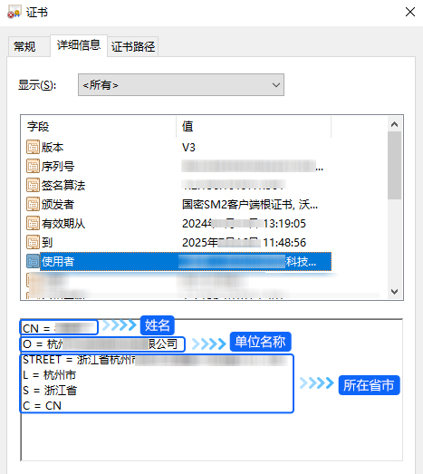 国密客户端证书样板