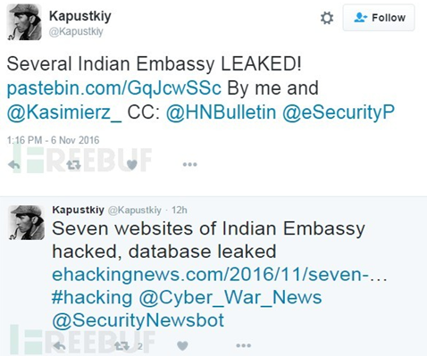 黑客Kapustkiy Twitter