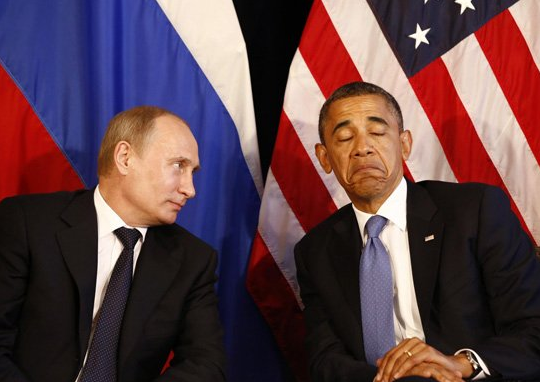 普京和奥巴马