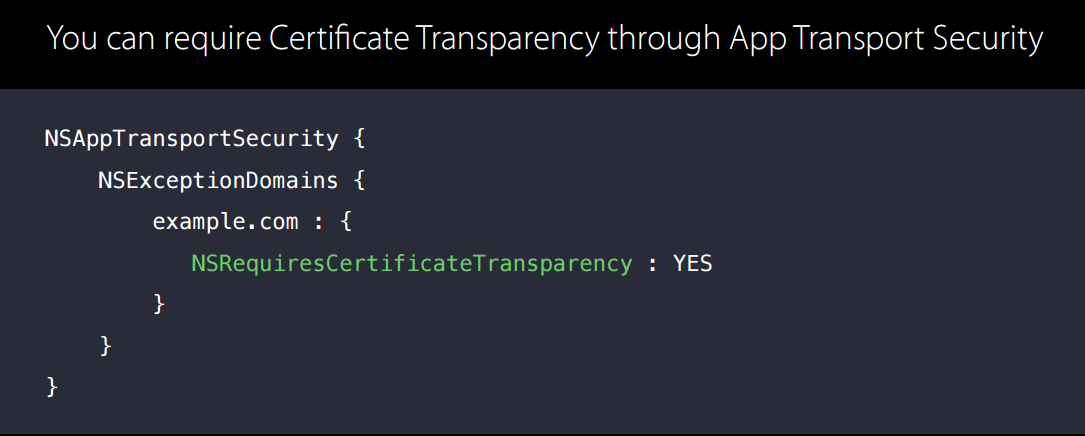 支持CT证书透明度