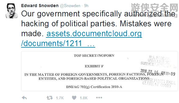 爱德华·斯诺登推特