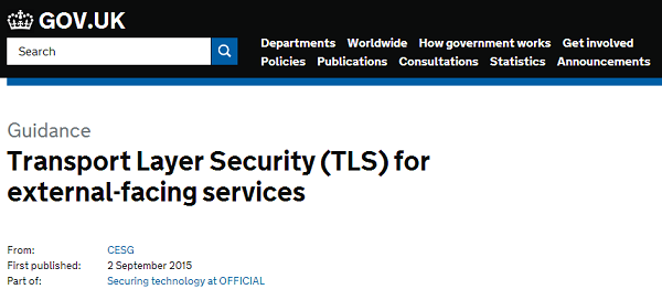 英国政府网站HTTPS加密