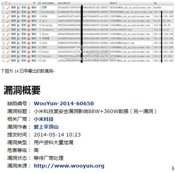 小米用户数据泄露