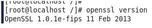 查看openssl版本